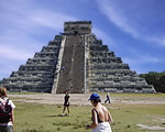 Piramide de Chichen Itza en Mérida Yucatán México